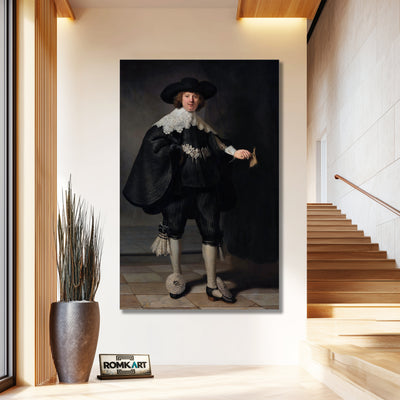 Rembrandt Portrait of Maerten Soolmans 1634 – Reproduction