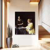 Johannes Vermeer Mistress And Maid 1667 – Reproduction