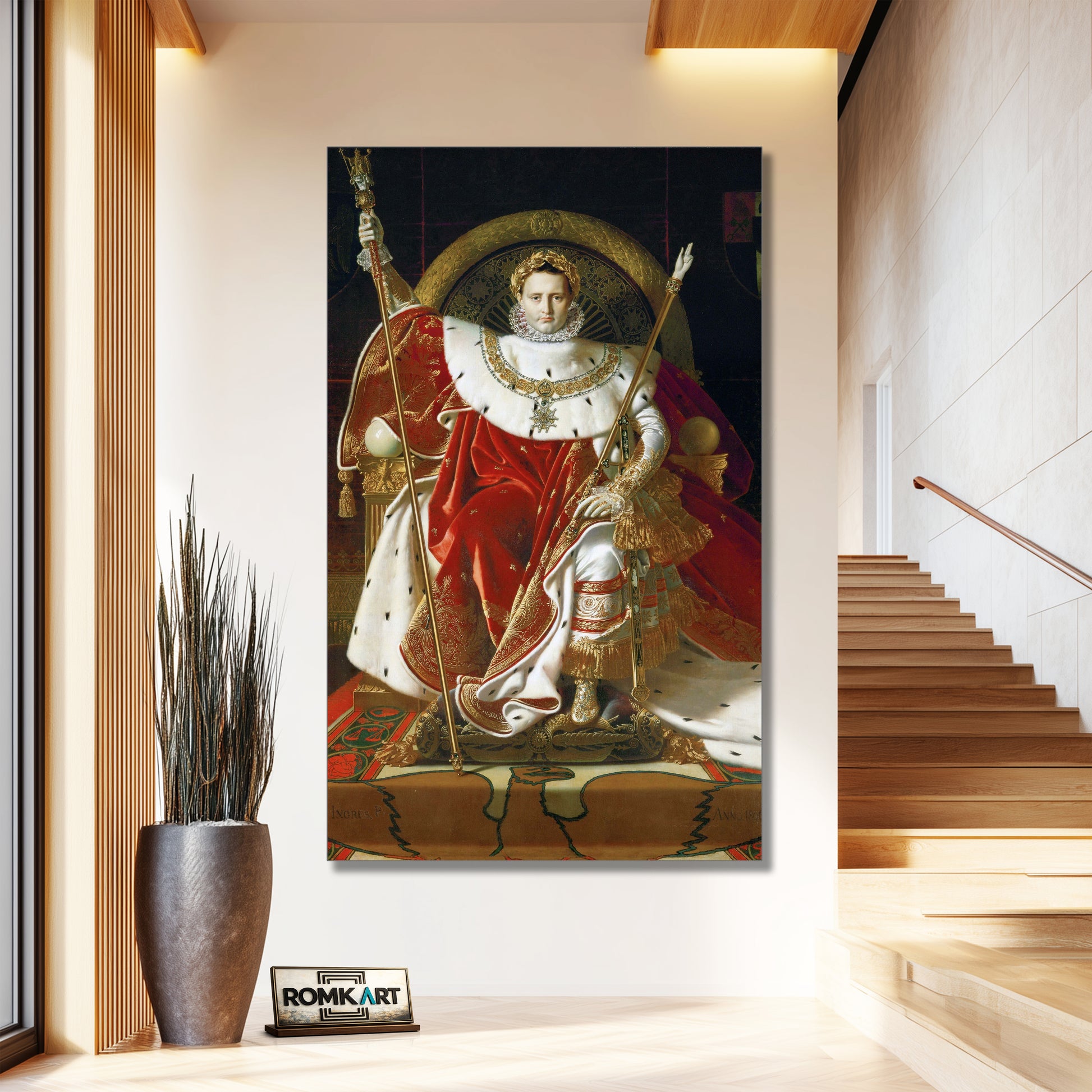 Jean Auguste Dominique Ingres Napoleon I On His Imperial Throne 1806 – Reproduction