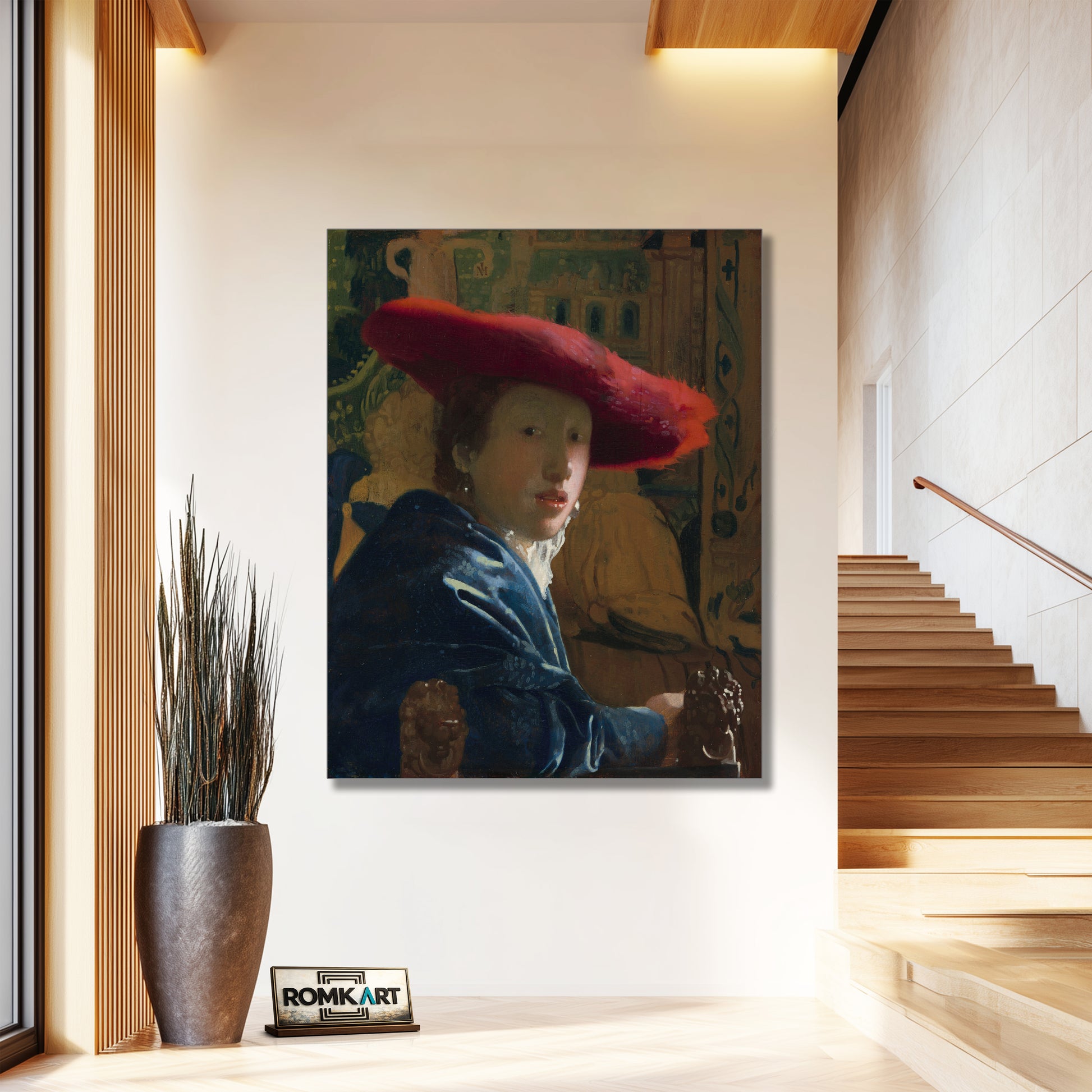 Johannes Vermeer Girl With A Red Hat 1665-1667 – Reproduction