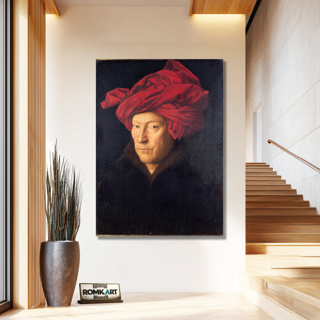 Jan Van Eyck Portrait Of A Man In A Turban 1433 – Reproduction