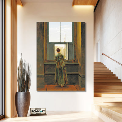 Caspar David Friedrich Woman At A Window 1822 – Reproduction