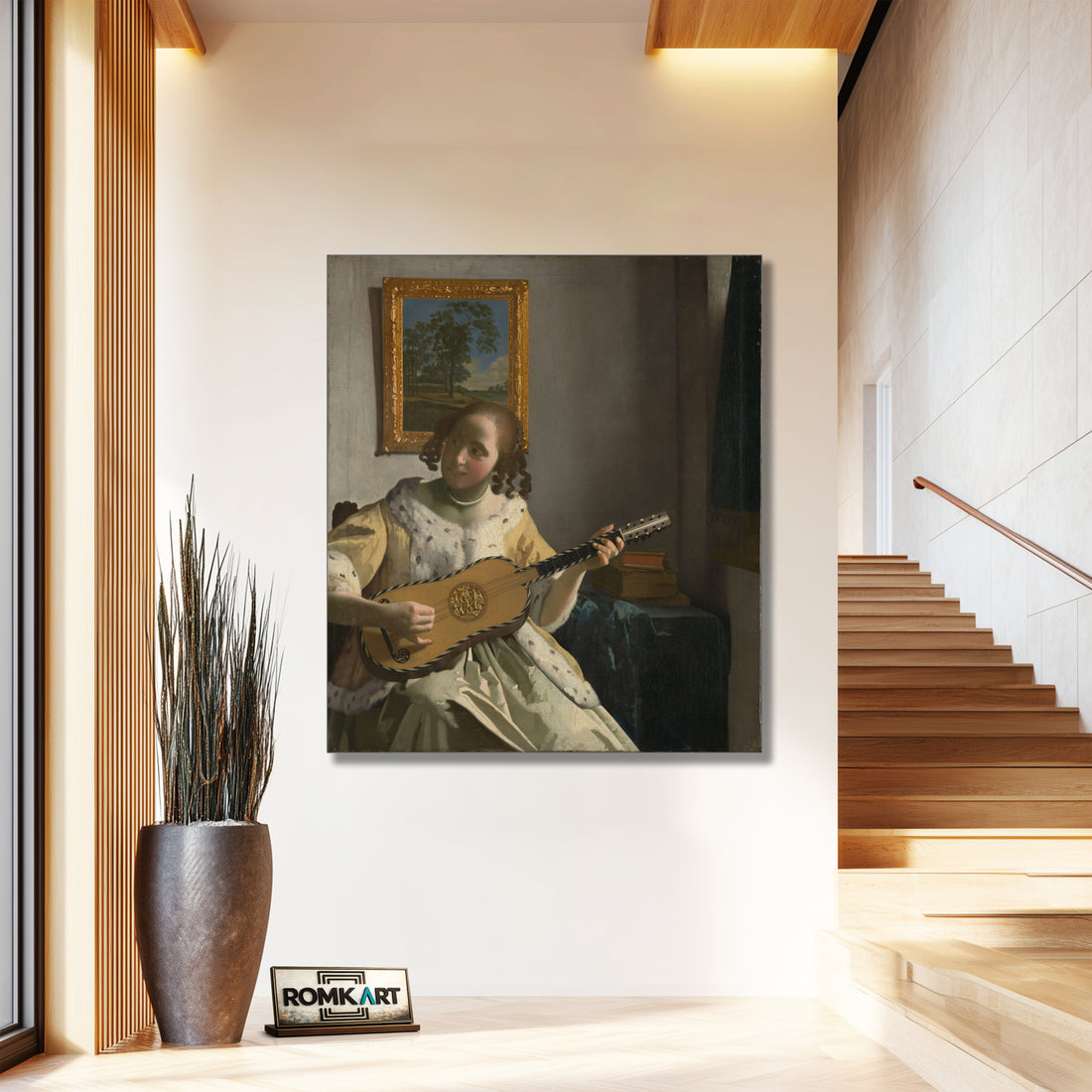 Johannes Vermeer The Guitar Player 1670-1672 – Reproduction
