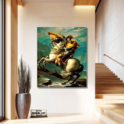 Jacques-louis David Napoleon Crossing The Alps 1801 Chteau De Malmaison – Reproduction