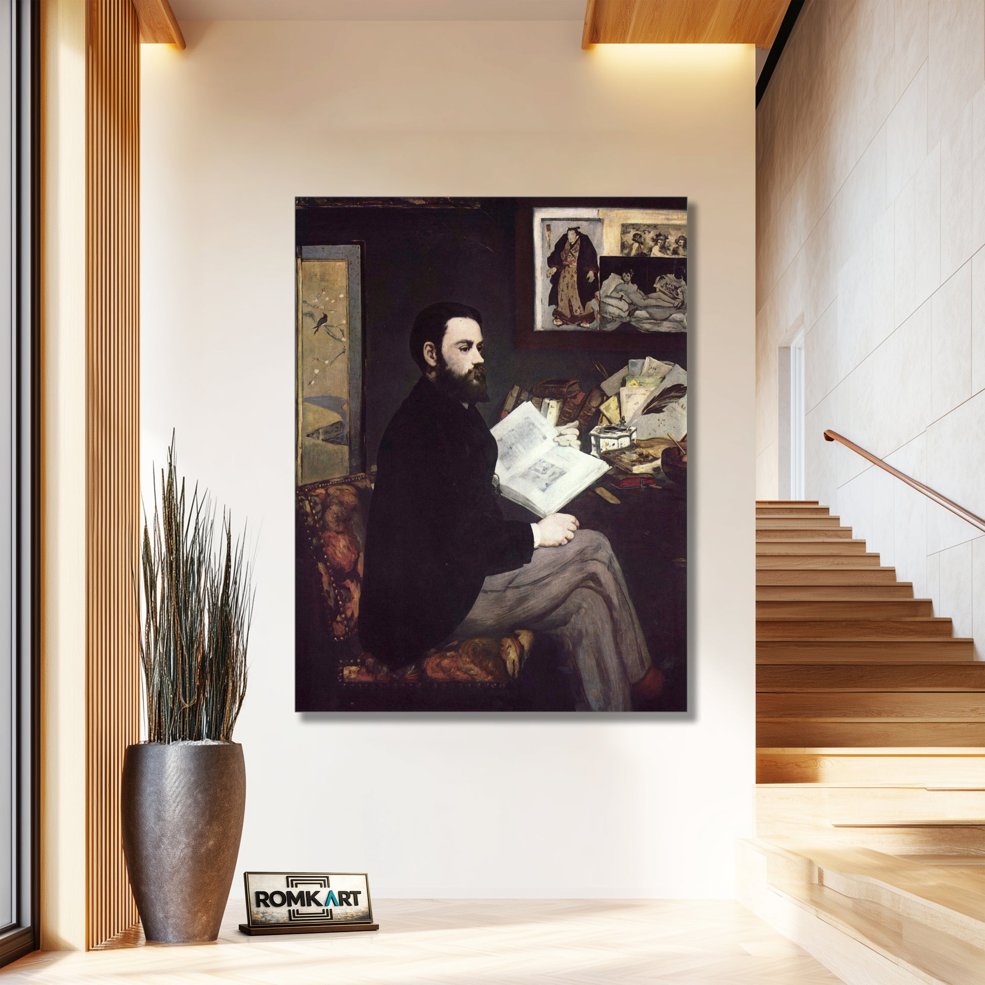 Edouard Manet Portrait Of Emile Zola 1868 – Reproduction
