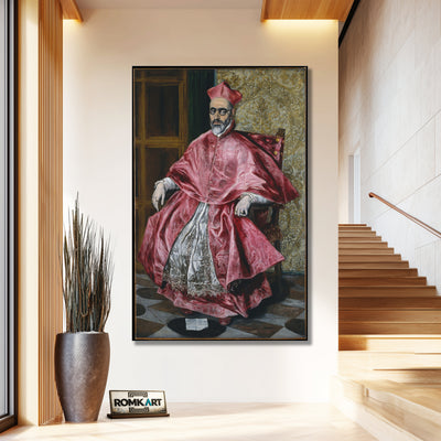 El Greco Portrait Of A Cardinal 1600 – Reproduction