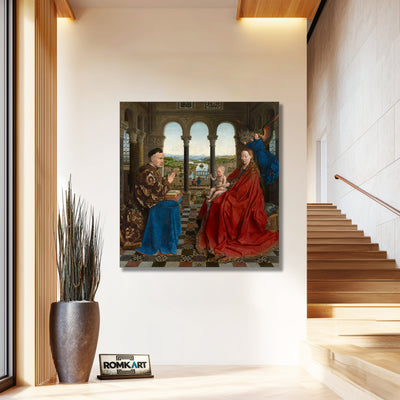Jan Van Eyck Madonna Of Chancellor Rolin 1435 – Reproduction