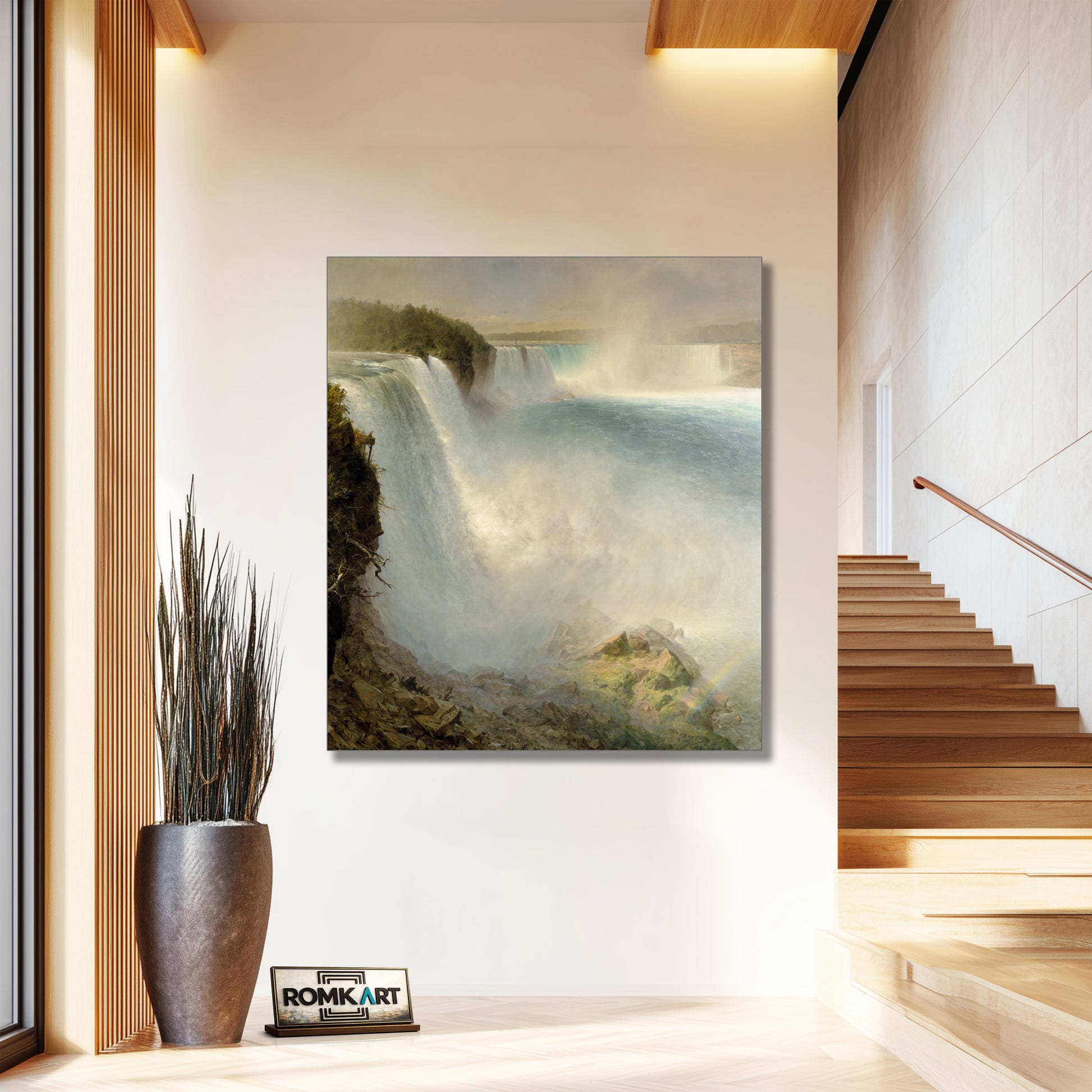 Frederic Edwin Church Niagara Falls From The American Side – Reproduction