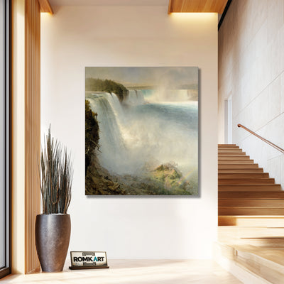 Frederic Edwin Church Niagara Falls From The American Side – Reproduction