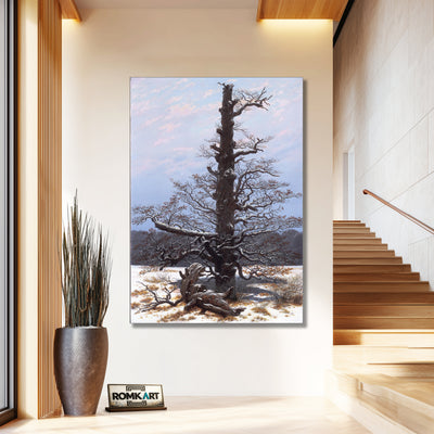Caspar David Friedrich Oak Tree In The Snow 1829 – Reproduction