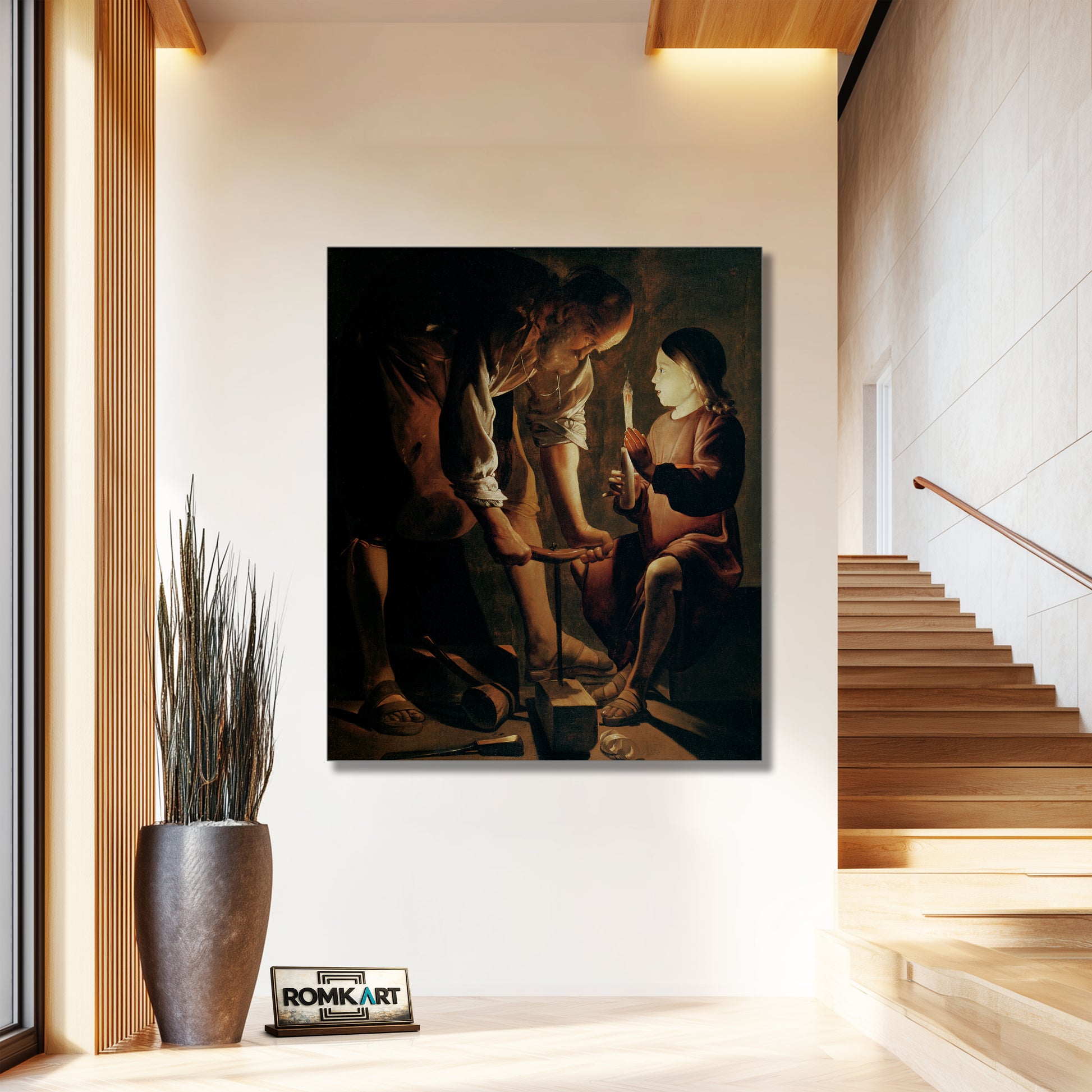 Georges De La Tour Joseph The Carpenter Louvre – Reproduction