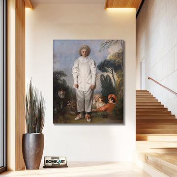 Jean-antoine Watteau Pierrot 1718 – Reproduction