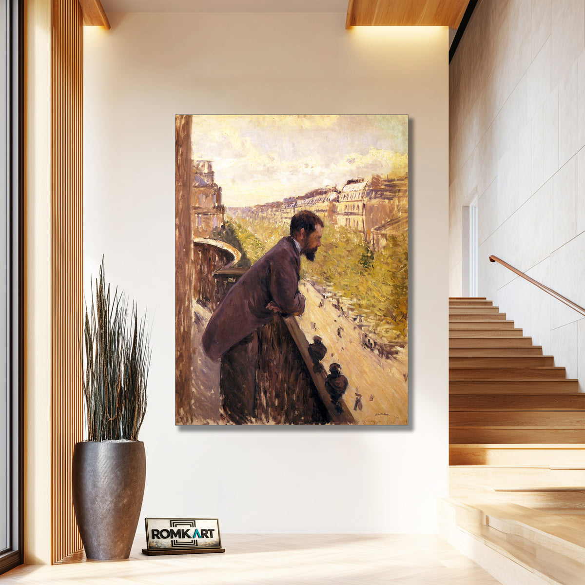 Gustave Caillebotte L'Homme Au Balcon 1880 – Reproduction