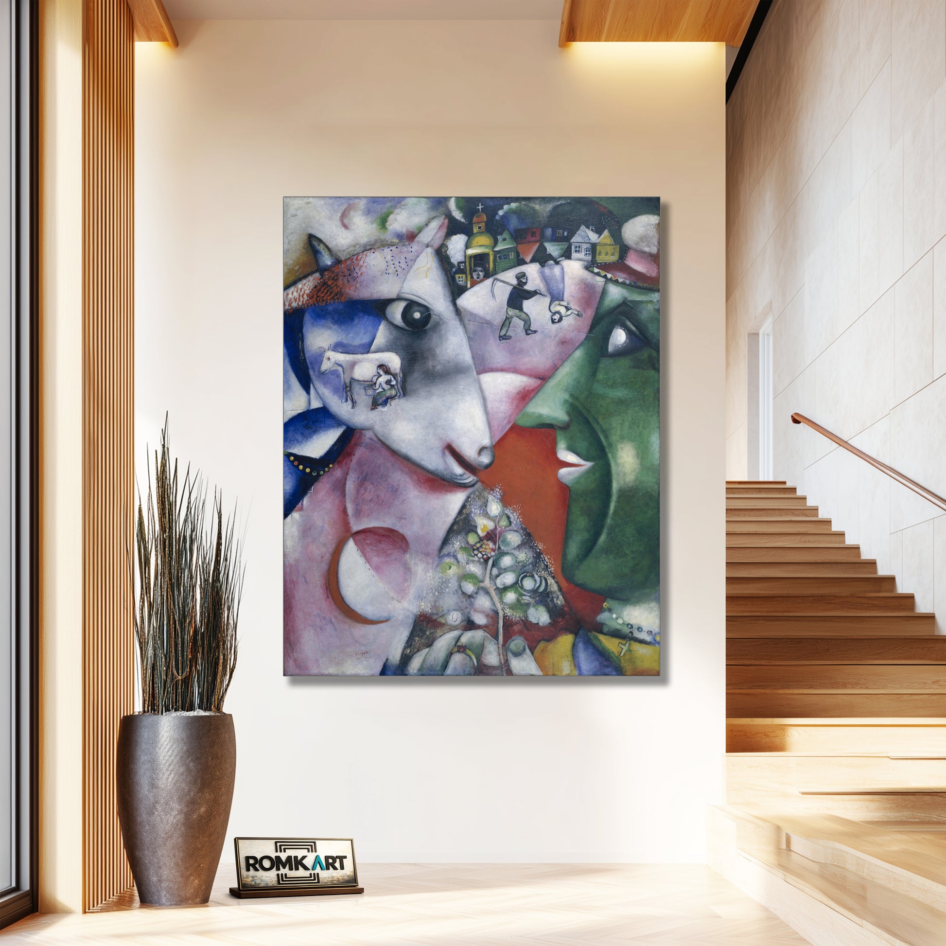 Marc Chagall I And The Village 1911 – Reproduction