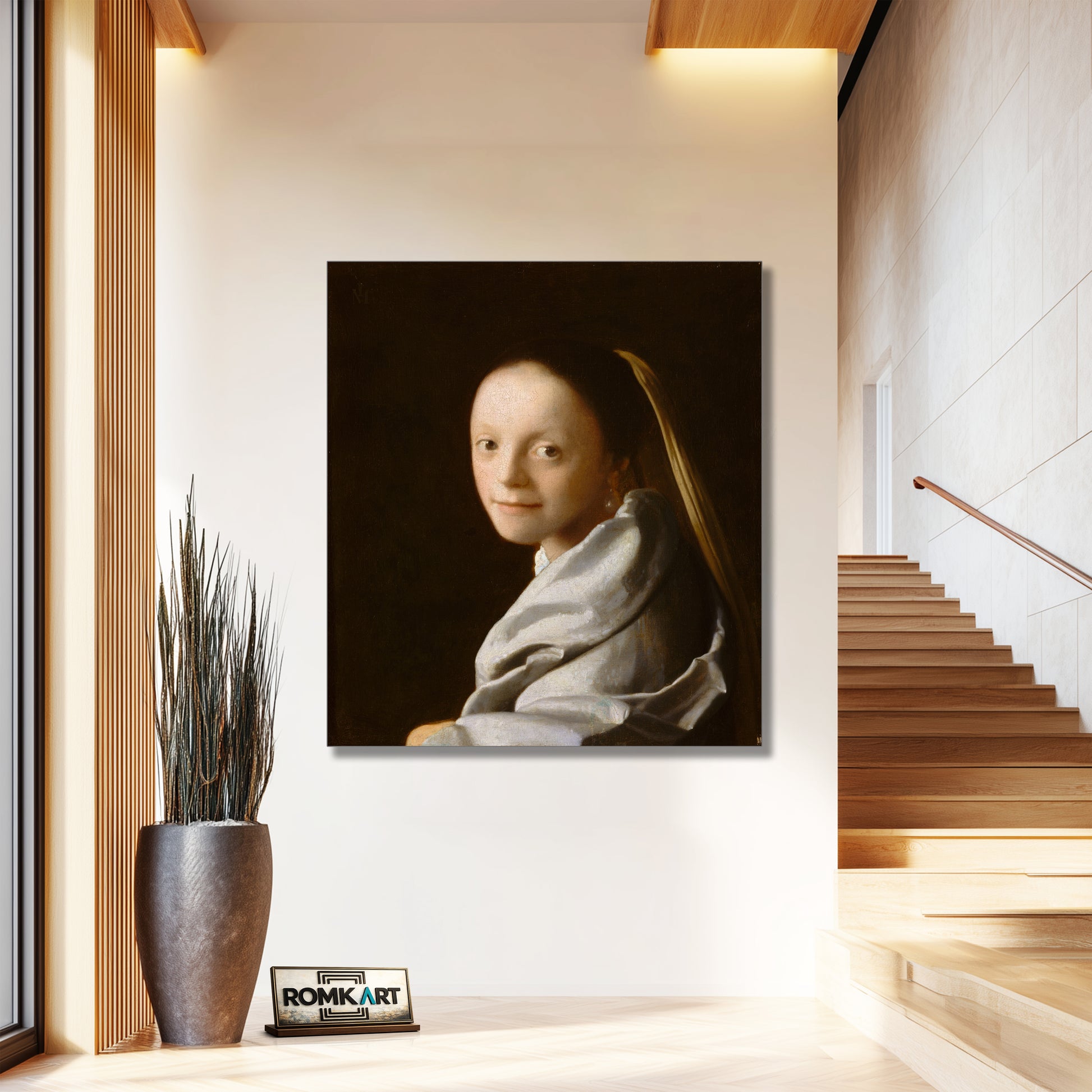 Johannes Vermeer Study Of A Young Woman 1665-1667 – Reproduction
