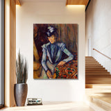 Paul Cezanne Lady In Blue 1900-1904 – Reproduction