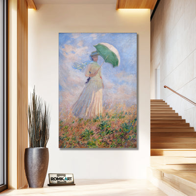 Claude Monet Woman With A Parasol Facing Right 1886 – Reproduction
