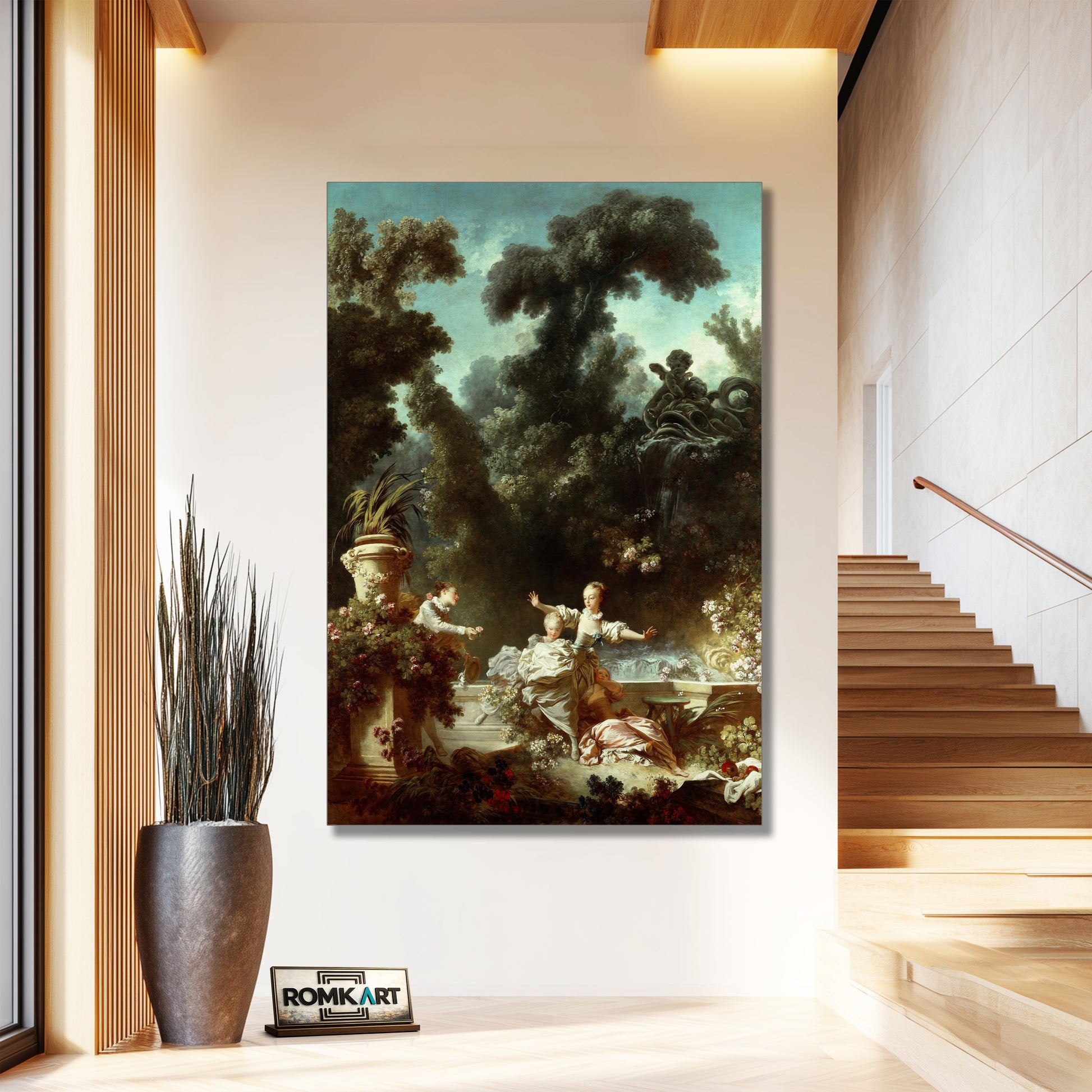 Jean-honor Fragonard The Progress Of Love The Pursuit 1771-1772 – Reproduction