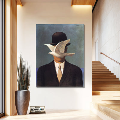 Rene Magritte Man In A Bowler Hat 1964 – Reproduction