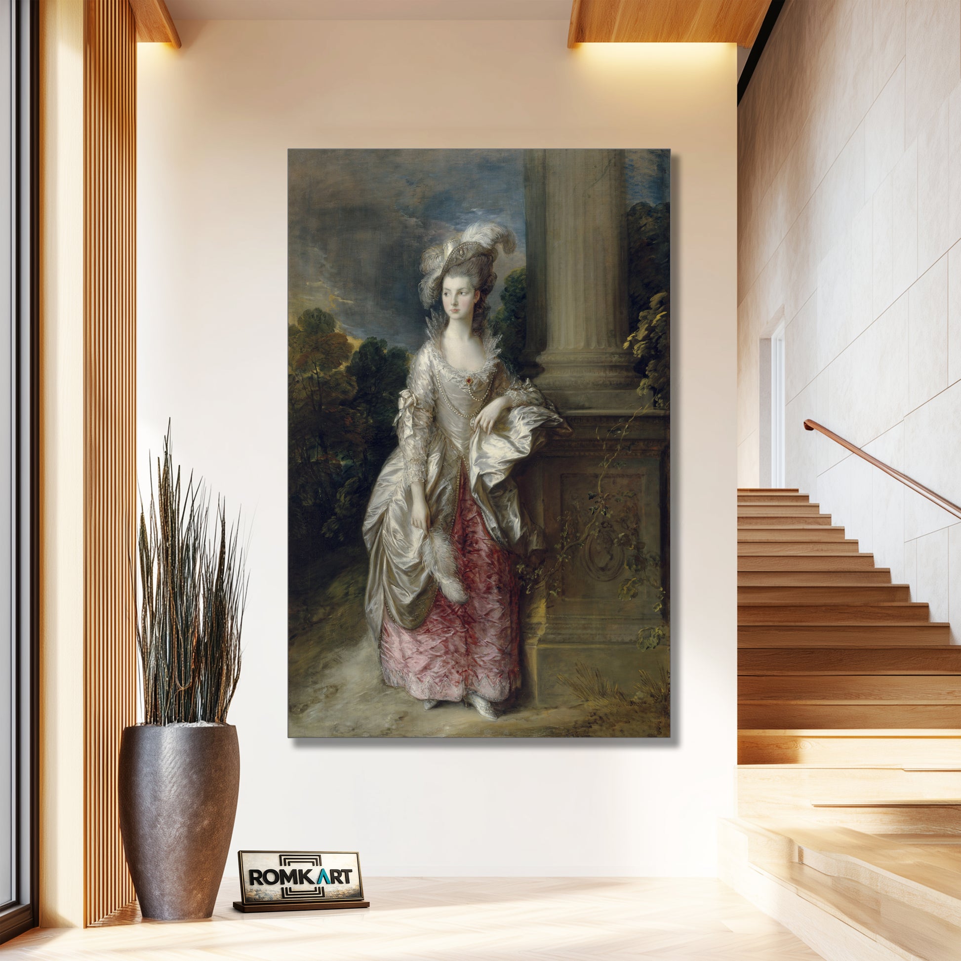 Thomas Gainsborough Portrait Of Mrs Mary Graham 1775 – Reproduction