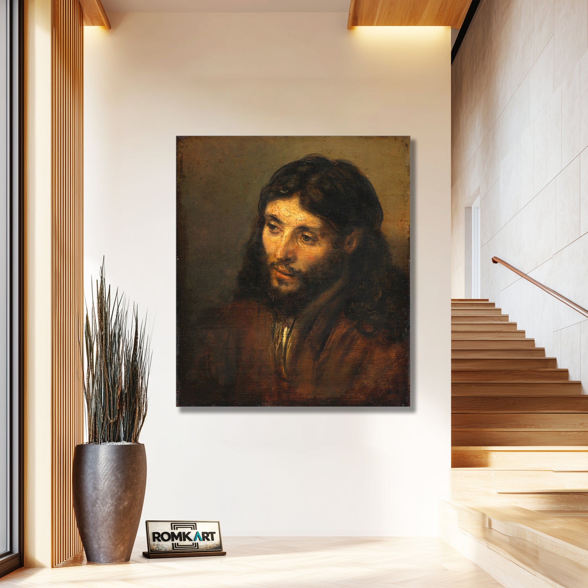 Rembrandt Head Of Christ 1640 – Reproduction