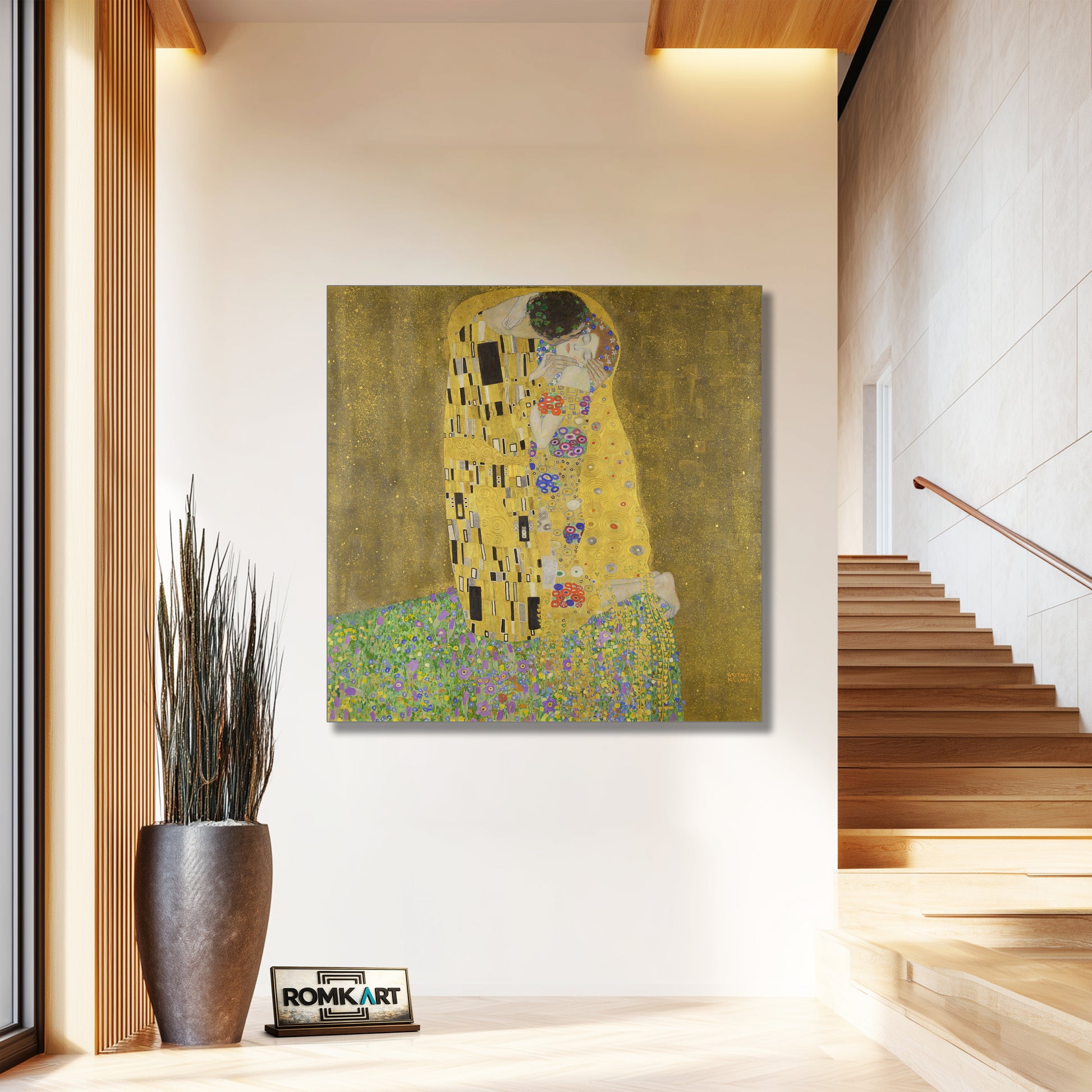 Gustav Klimt The Kiss 1907-1908 – Reproduction