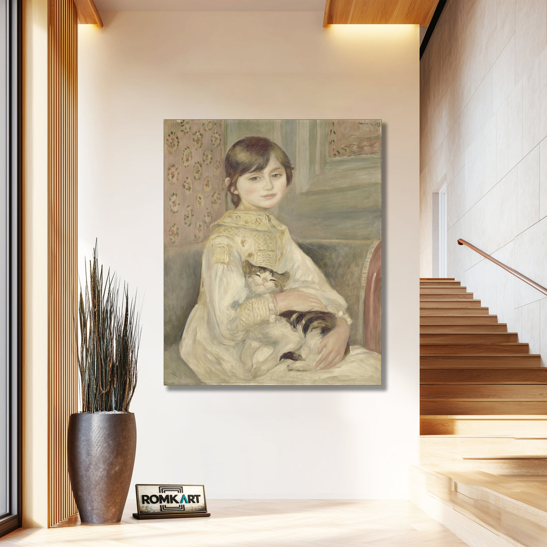 Pierre-auguste Renoir Julie Manet With Cat 1887 – Reproduction
