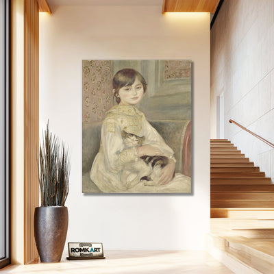 Pierre-auguste Renoir Julie Manet With Cat 1887 – Reproduction