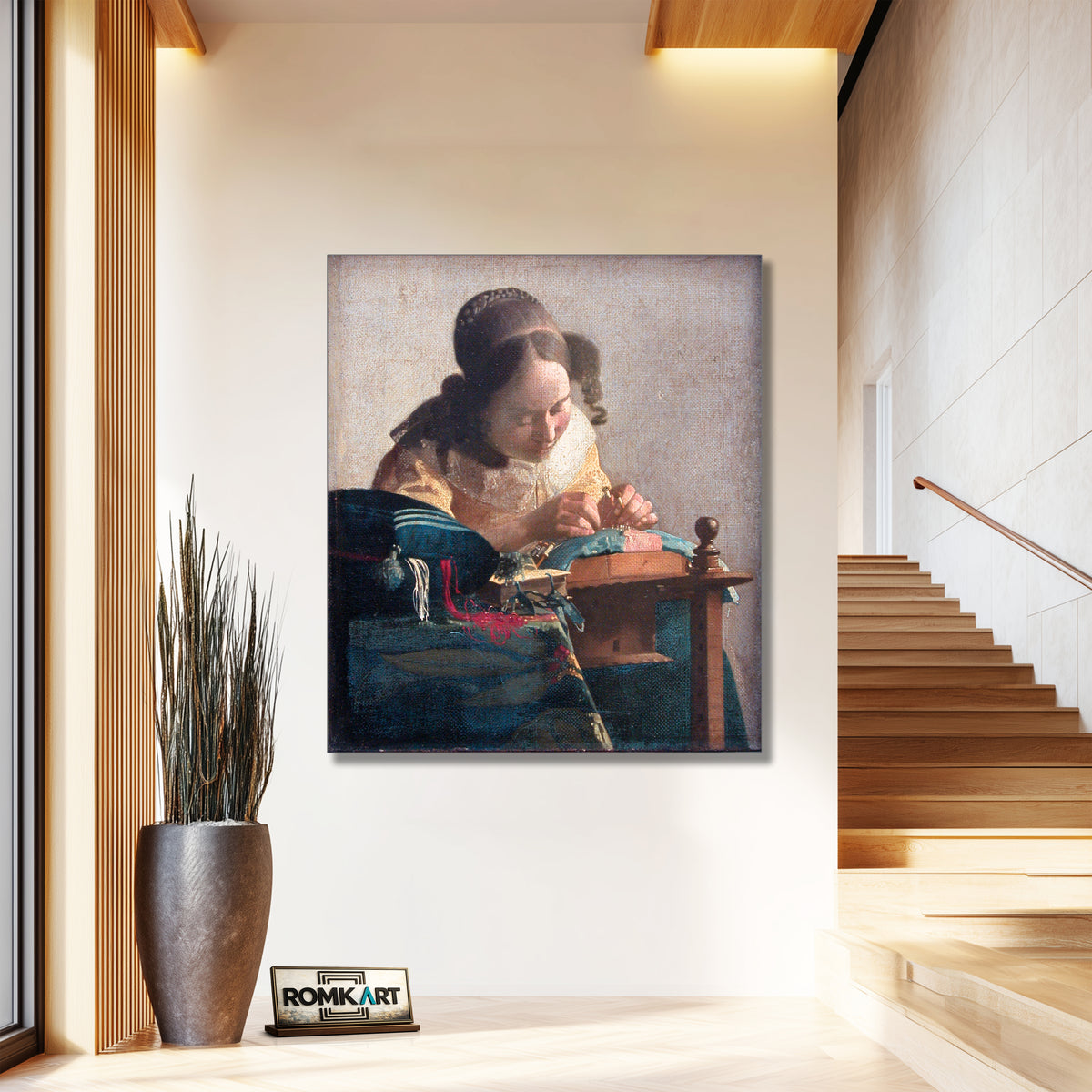 Johannes Vermeer The Lacemaker 1669-1670 – Reproduction