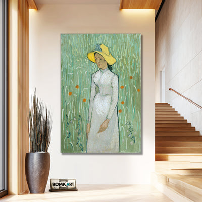 Vincent Van Gogh Girl In White 1890 – Reproduction