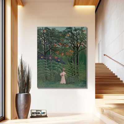 Henri Rousseau Woman Walking In An Exotic Forest 1905 – Reproduction