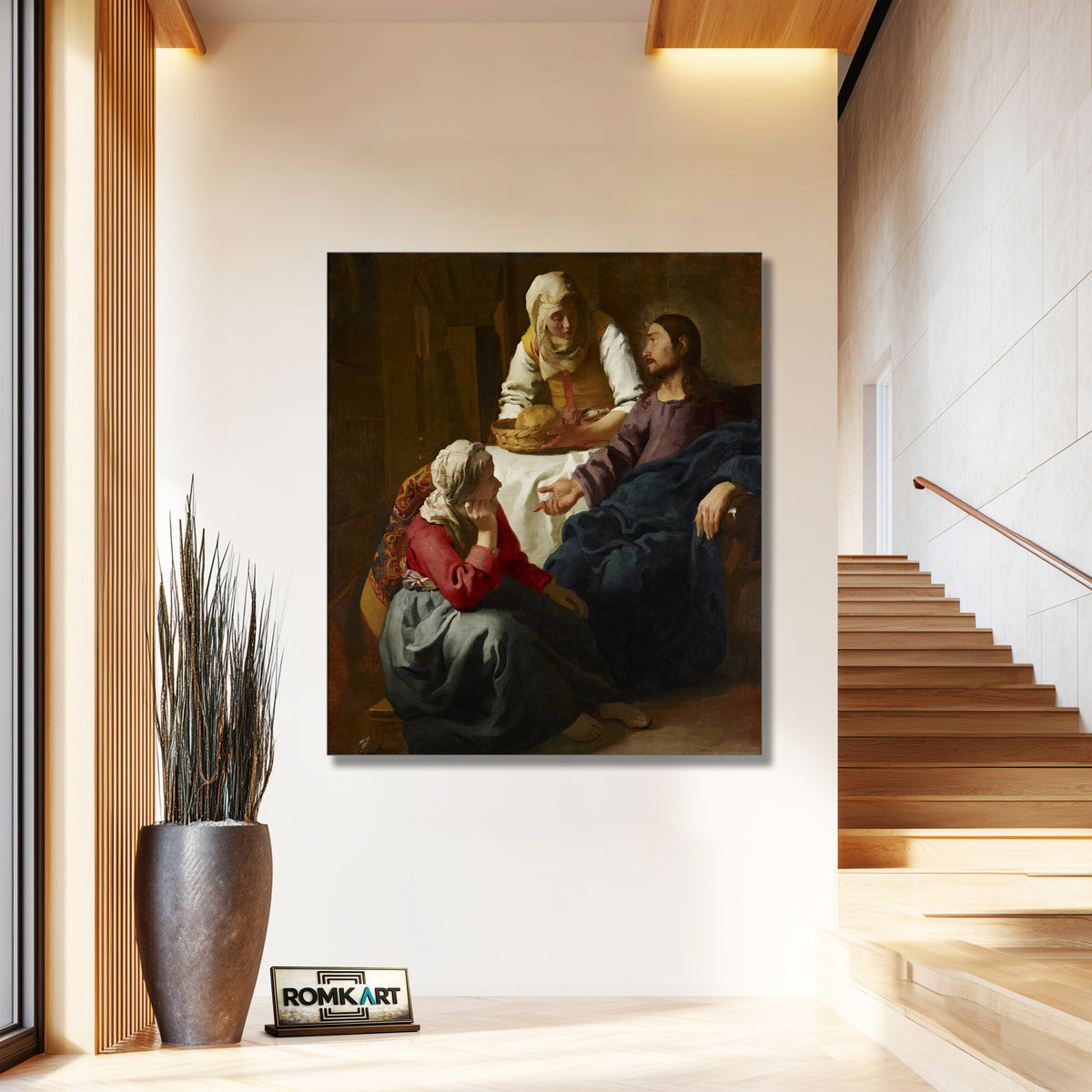 Johannes Vermeer Christ In The House Of Martha And Mary 1654-1655 – Reproduction