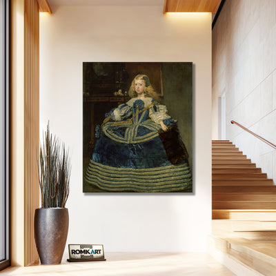 Diego Velazquez Infanta Margarita Teresa In A Blue Dress 1659 – Reproduction