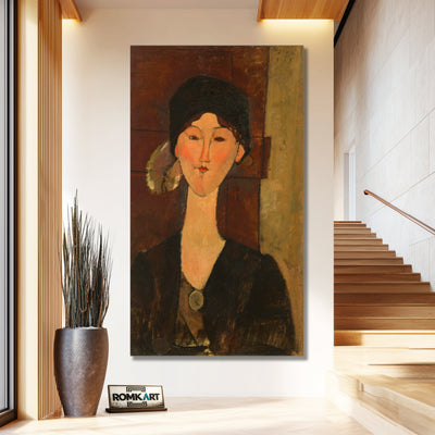 Amedeo Modigliani Beatrice Hastings Devant Une Porte – Reproduction