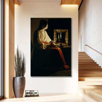 Georges De La Tour The Penitent Magdalen – Reproduction