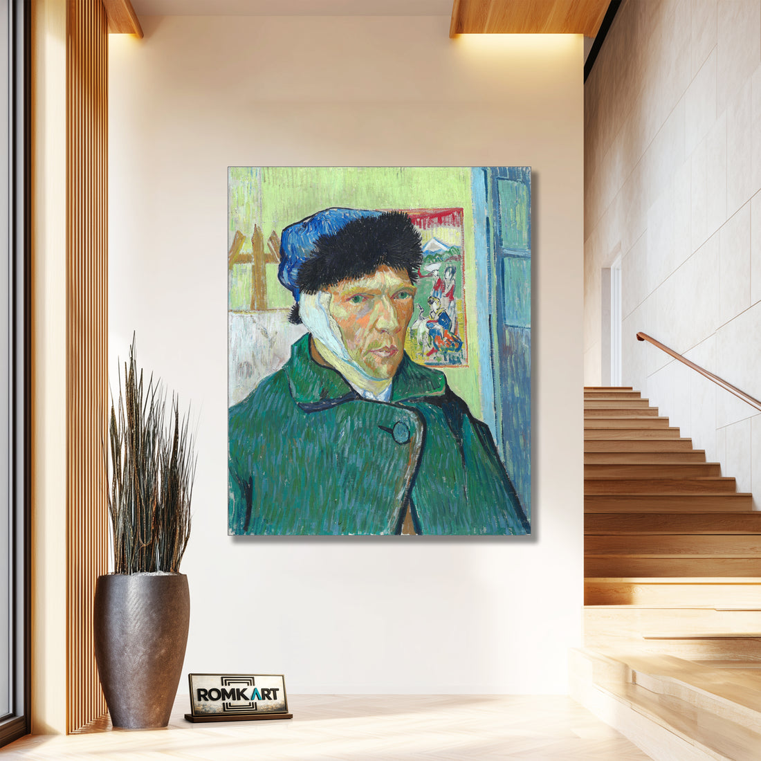 Vincent Van Gogh Self-portrait With Bandaged Ear 1889 – Reproduction
