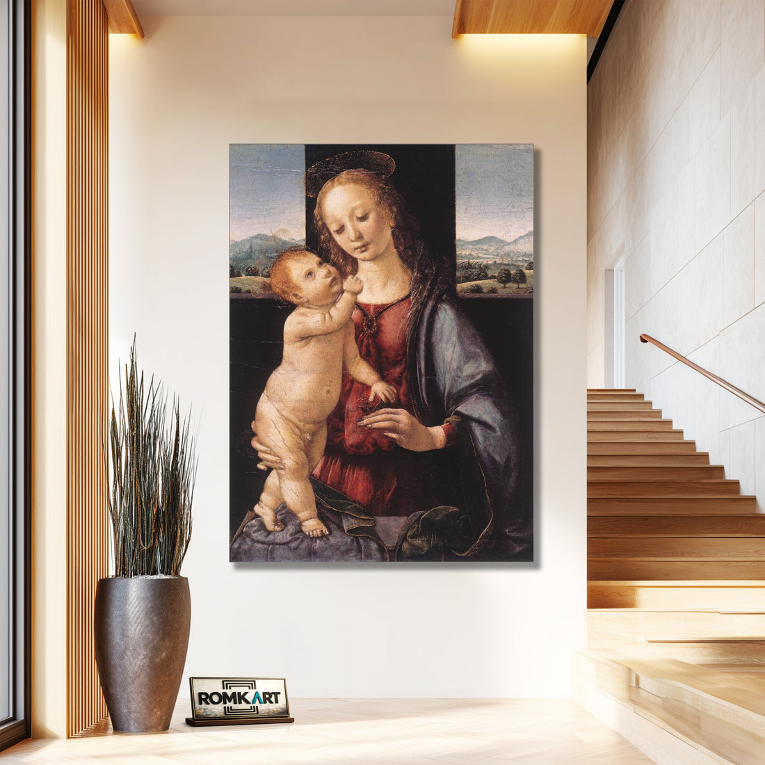Leonardo Da Vinci Madonna And Child With A Pomegranate 1470 – Reproduction
