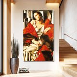 Tamara De Lempicka Painting - Portrait Of Mrs Boucard 1931 – Reproduction