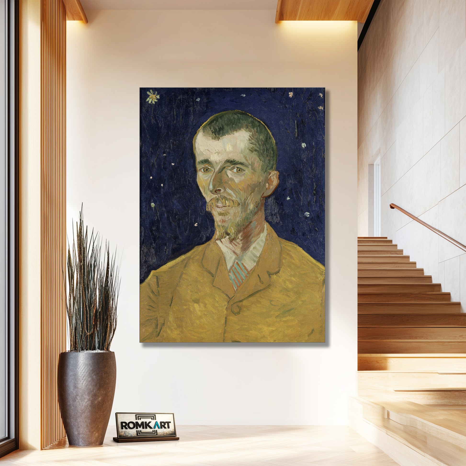 Vincent Van Gogh Eugene Boch The Poet Against A Starry Sky 1888 – Reproduction