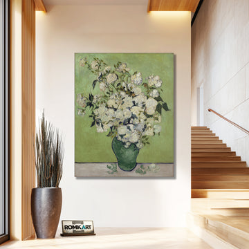 Vincent Van Gogh Vase Of Roses 1890 – Reproduction