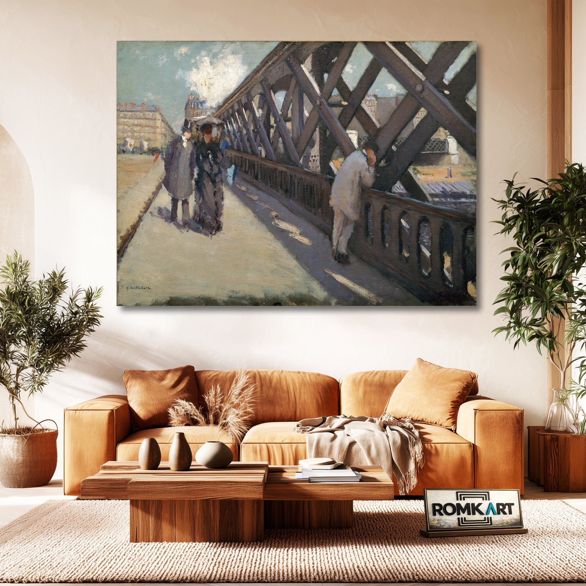Gustave Caillebotte Le Pont De L'Europe -the Europe Bridge 1876 – Reproduction