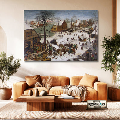 Pieter Bruegel The Elder The Census At Bethlehem – Reproduction