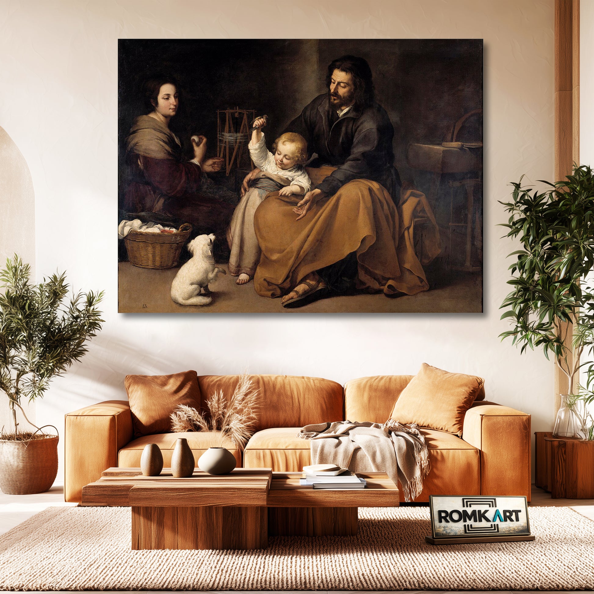 Bartolom Esteban Murillo The Holy Family With A Little Bird 1650 – Reproduction