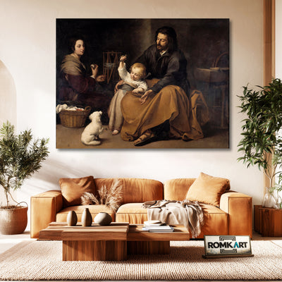 Bartolom Esteban Murillo The Holy Family With A Little Bird 1650 – Reproduction