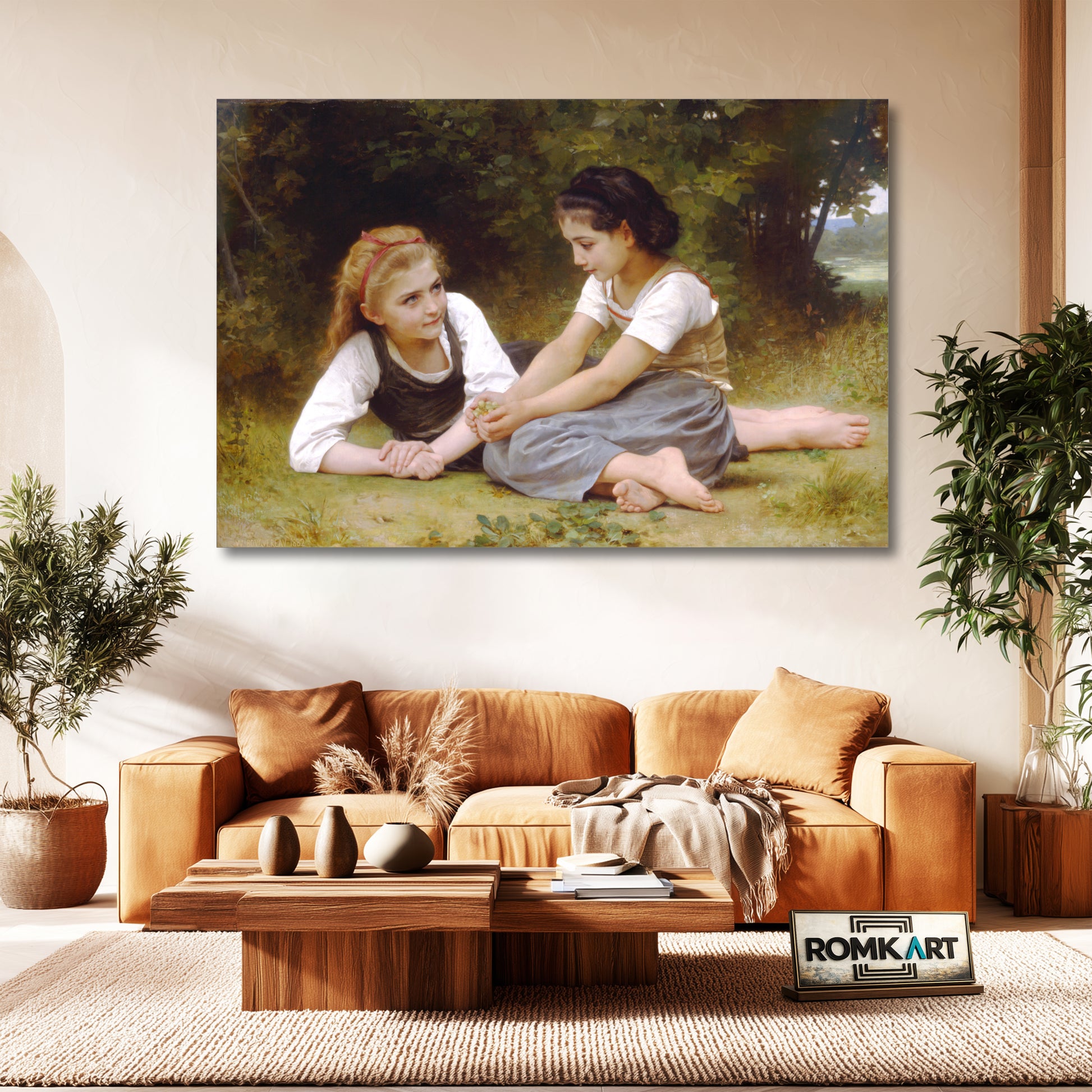 William Adolphe Bouguereau The Hazelnuts The Nut Gatherers 1882 – Reproduction