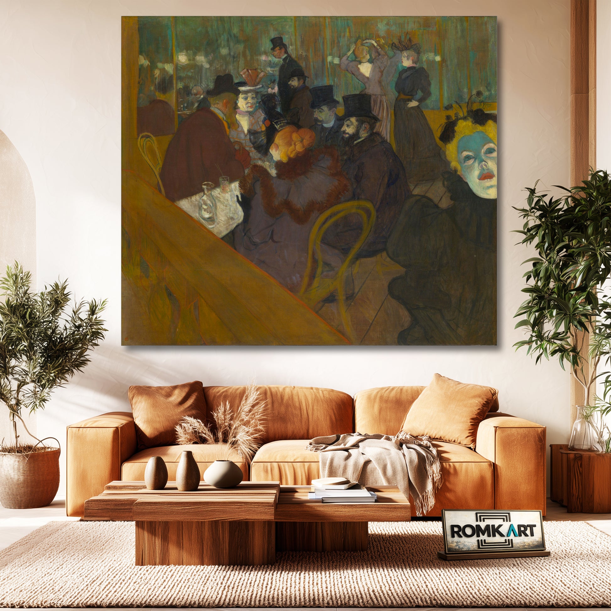 Henri De Toulouse-lautrec At The Moulin Rouge 1895 – Reproduction