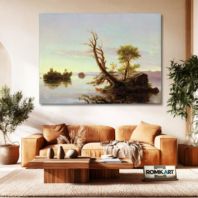 Thomas Cole American Lake Scene 1844 – Reproduction