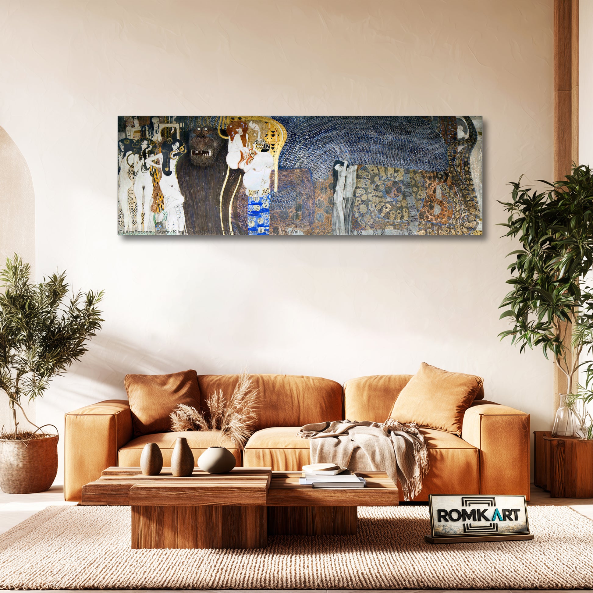 Gustav Klimt Beethoven Frieze The Hostile Powers Panel 5 Short Wall – Reproduction