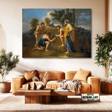 Nicolas Poussin Et In Arcadia Ego 1637 – Reproduction