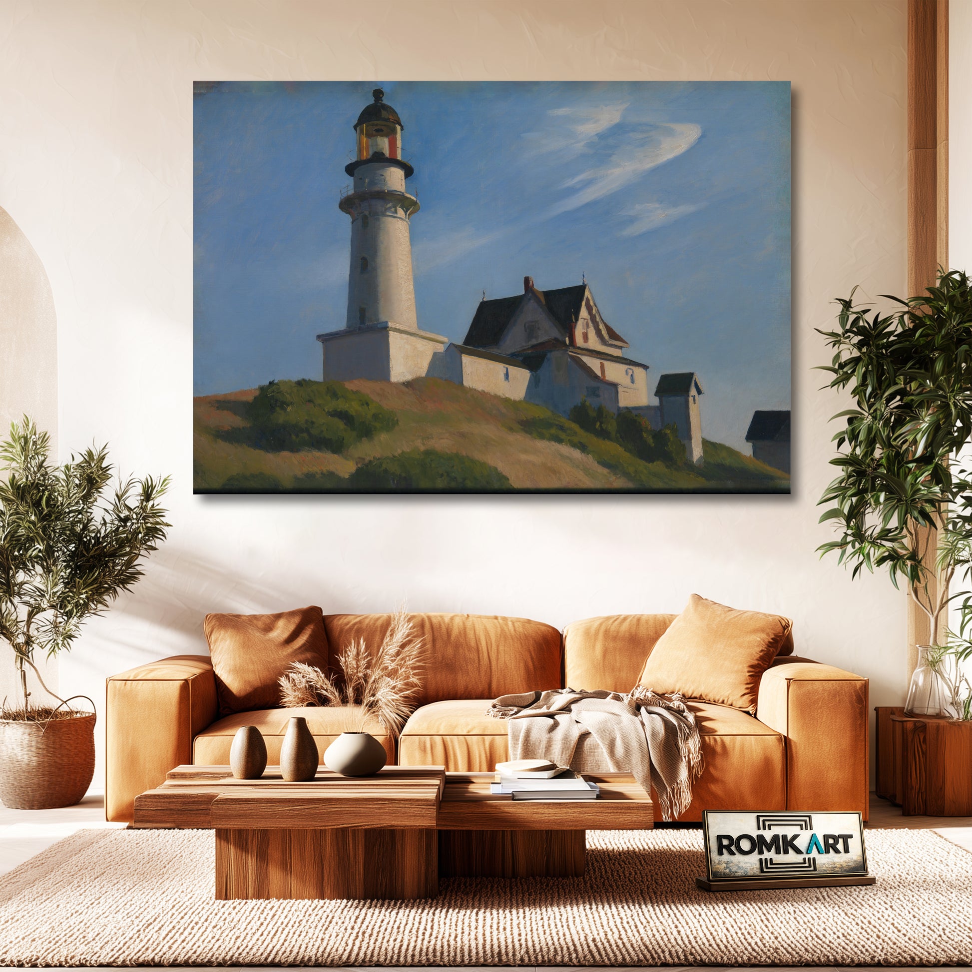 Edward Hopper Lighthouse At Two Lights 1929 – Reproduction